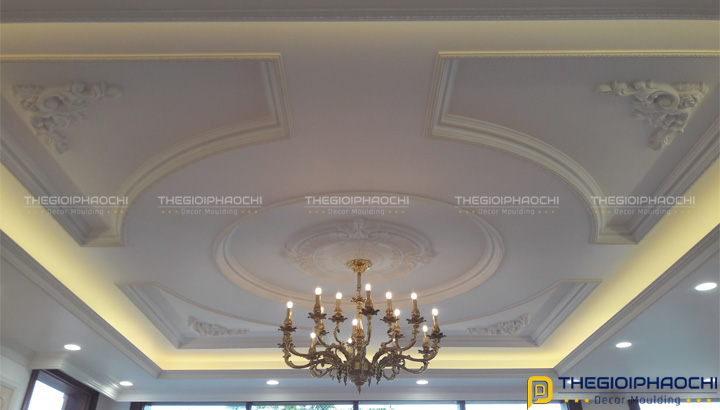 Mẫu Công Trình Thực Tế Sử Dụng Phào Chỉ Trần Nhựa Hàn Quốc